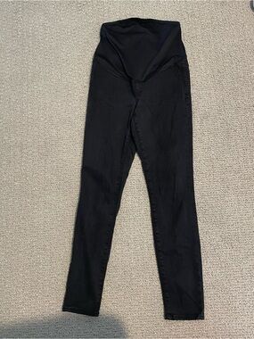 Madewell Black Maternity Leggings with Overband